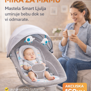 SMART LJULJA ''MASTELA 3U1'' SIVA